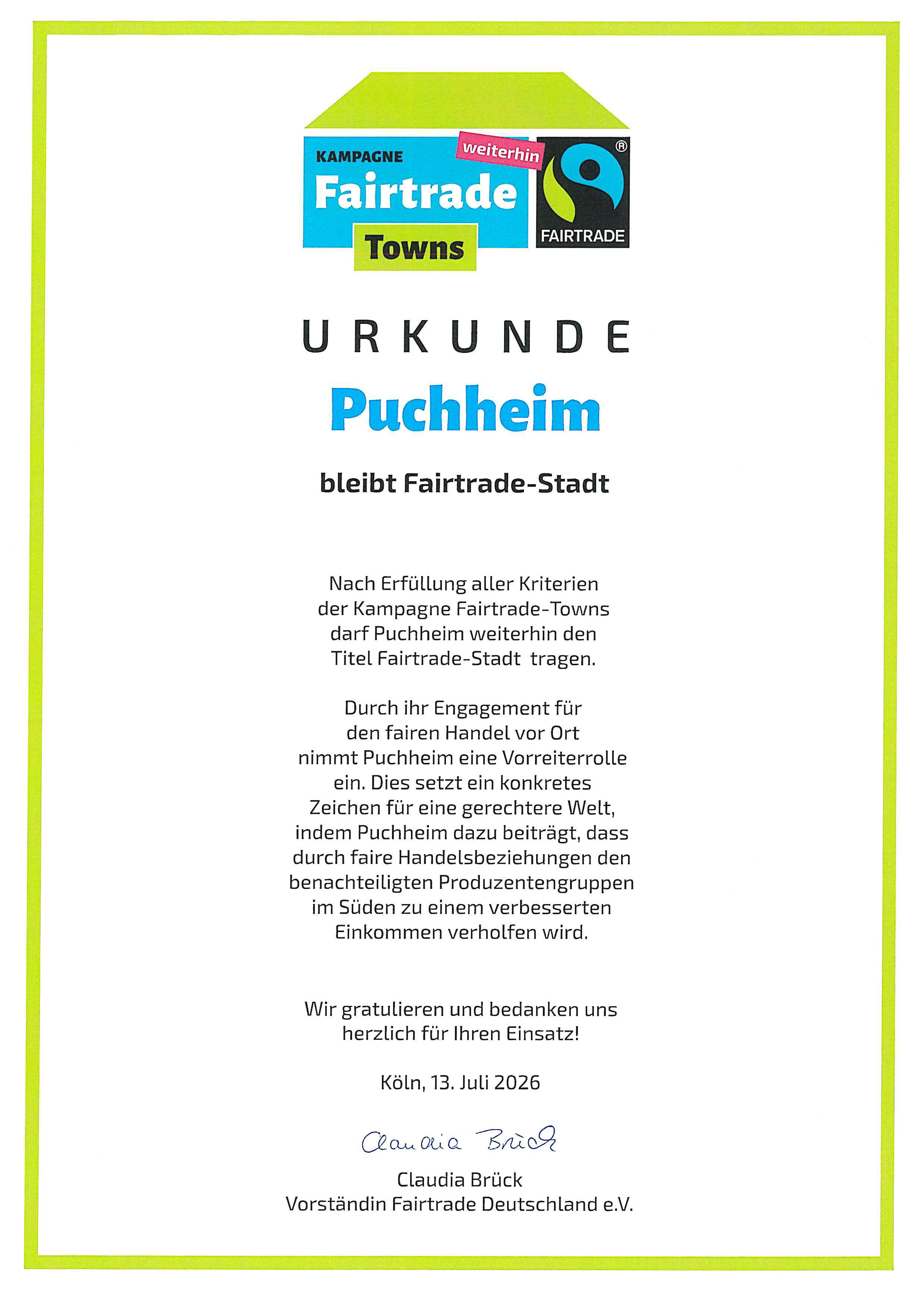 Urkunde 